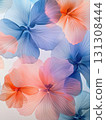 pink flowers on a white background 131308444