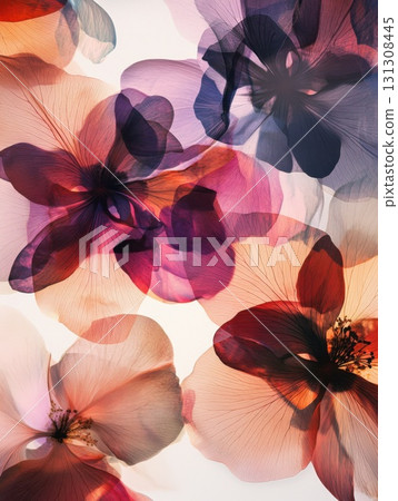 pink flowers on a white background 131308445