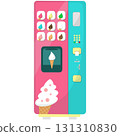 Vector food vending machine for ice-cream sell 131310830