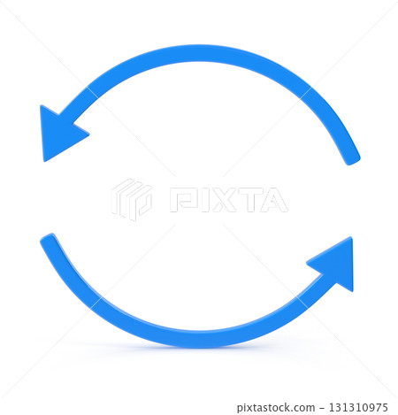 Circular arrows symbolizing process cycle and repeat Circular arrows symbolizing process cycle and repeat 131310975