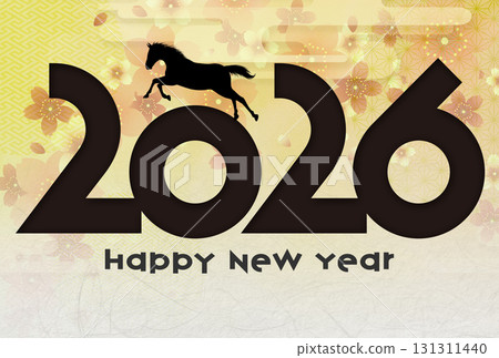 2026 Year of the Horse New Year's Card 131311440