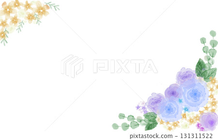 Soft and cute light blue flower frame (no letters) Soft and cute light blue flower frame (no letters) 131311522