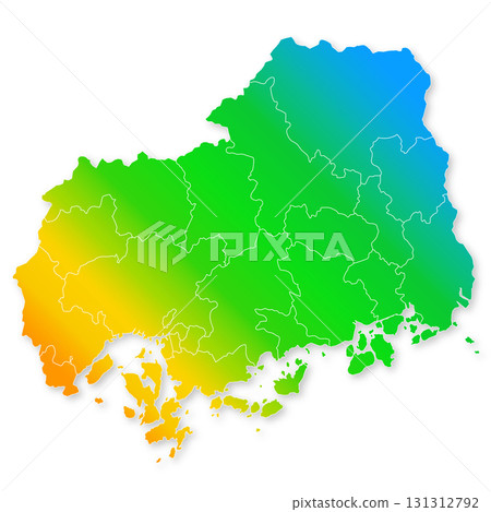 廣島縣市鎮地圖 廣島縣市鎮地圖 131312792