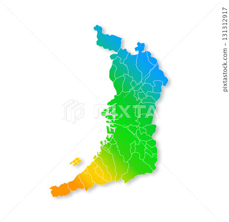 大阪府和直轄市的地圖 131312917