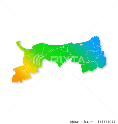 鳥取縣市町村地圖 131313053