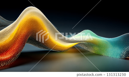 A virtual world created by digital matrix data waveforms 131313230