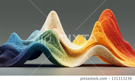 A virtual world created by digital matrix data waveforms 131313236