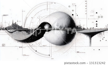 A virtual world created by digital matrix data waveforms 131313242
