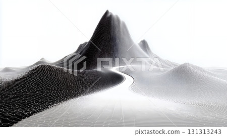 A virtual world created by digital matrix data waveforms 131313243