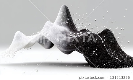 A virtual world created by digital matrix data waveforms 131313256