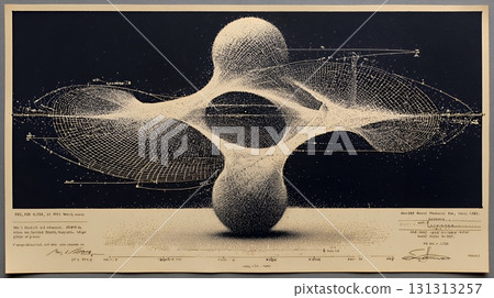 A virtual world created by digital matrix data waveforms 131313257