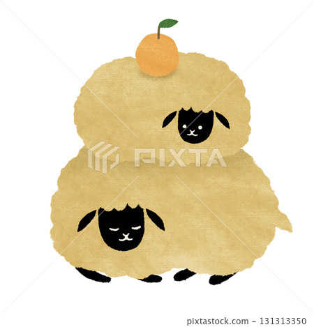 Sheep that became Kagami mochi 131313350