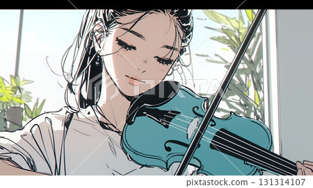 一個女人拉小提琴 131314107