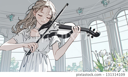 一個女人拉小提琴 131314109