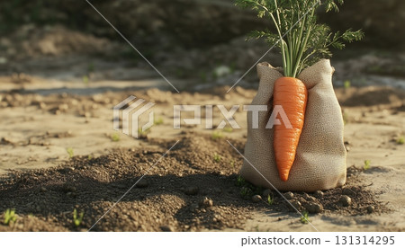 Sack bag carrot vegetable harvesting agriculture product plantation 131314295