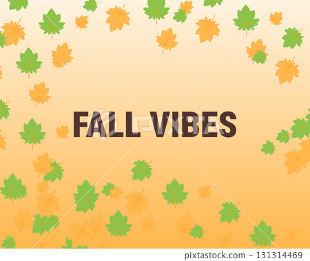 fall vibes autumn leaves seasonal background 131314469