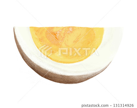 1個煮熟的雞蛋，切成楔形 131314926