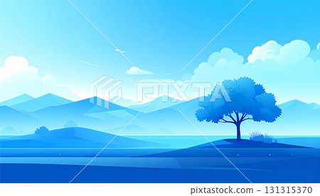 草地圖片藍色背景圖 草地圖片藍色背景圖 131315370