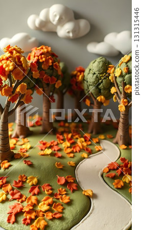 Scenery of autumn leaves 131315446