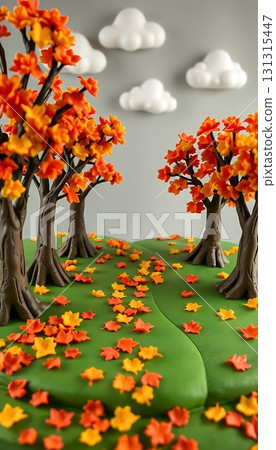 Scenery of autumn leaves 131315447