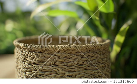 Seagrass basket natural traditional storage container handcraft wicker 131315660