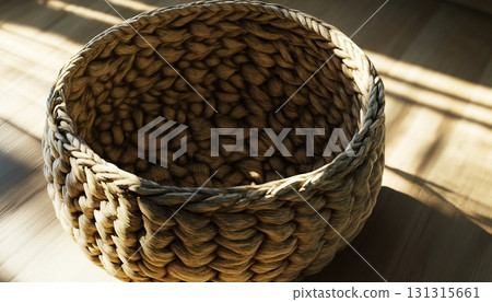 Seagrass basket natural traditional storage container handcraft wicker 131315661