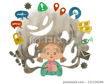 陷入智慧型手機麻煩的女孩 - Gash 131316266