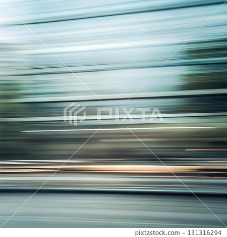 The image shows an abstract art piece with lines in shades of teal, gray, and 131316294