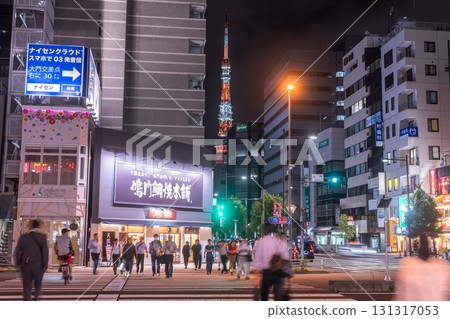 Tokyo: Hamamatsucho area and city night view Tokyo: Hamamatsucho area and city night view 131317053