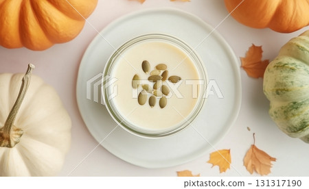 Pumpkin seed milk healthy natural plant protein for lactose intolerance drink 131317190