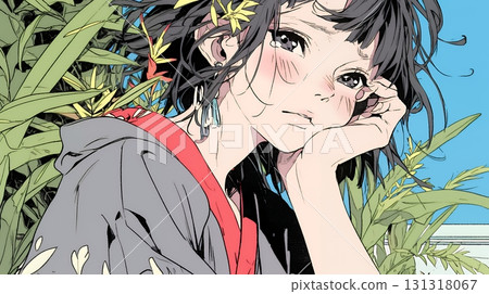 一名女子因牙痛摀住臉頰 131318067