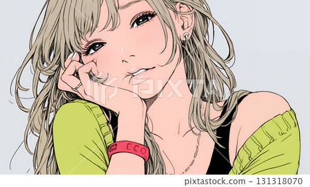 A woman holding her cheek due to toothache 131318070