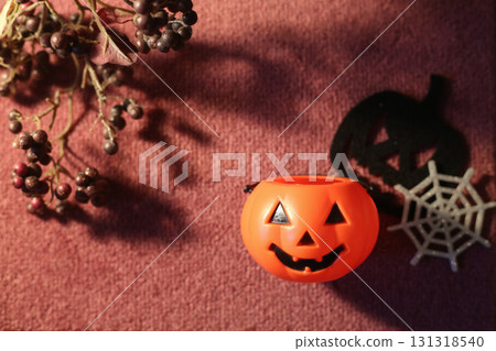 萬聖節南瓜和乾燥花 萬聖節南瓜和乾燥花 131318540