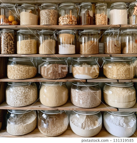 A snapshot of a sply stocked pantry highlighting the staple flours like quinoa coconut and tapioca that can be used to make delicious glutenfree treats A snapshot of a sply stocked pantry highlighting the staple flours like quinoa coconut and tapioca that can be used to make delicious glutenfree treats 131319585