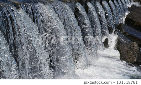 Flooding and rising water levels of rivers 131319761