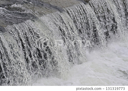 Flooding and rising water levels of rivers 131319773