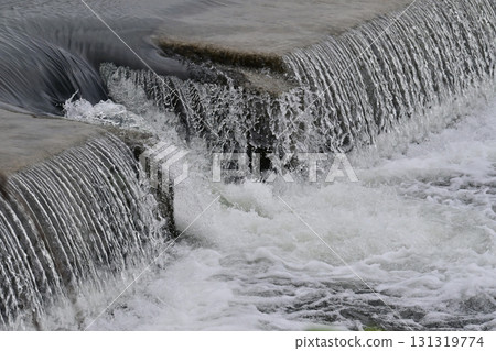 Flooding and rising water levels of rivers 131319774