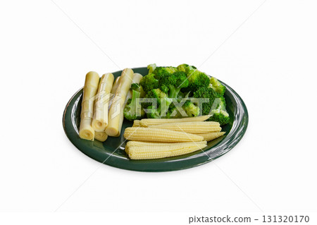 Vegetable, Steamed, Broccoli, Plate, Boiled 131320170