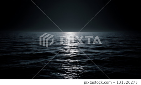 烏雲密佈的大海和看不見的地平線 烏雲密佈的大海和看不見的地平線 131320273