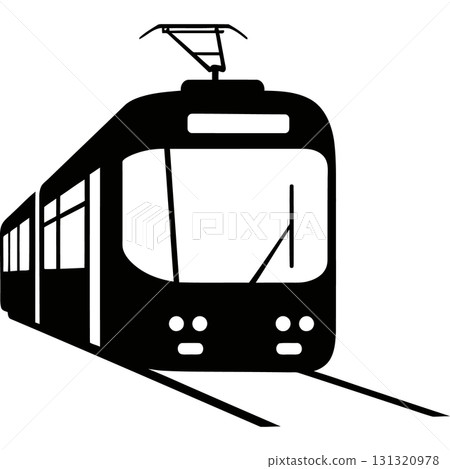 vector illustration of a subway train icon 131320978