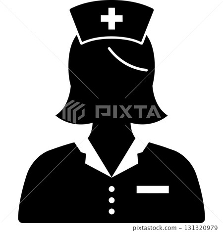 medical people with stethoscopes flat icon with long shadow medical people with stethoscopes flat icon with long shadow 131320979