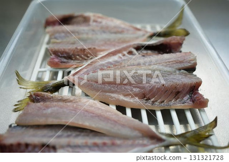 Delicious homemade dried horse mackerel Delicious homemade dried horse mackerel 131321728