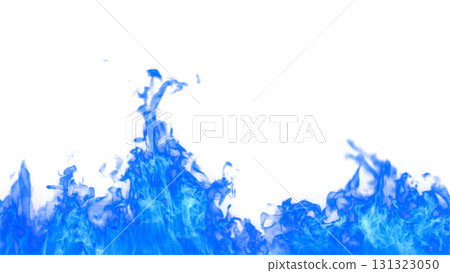 Illustration of a burning flame (transparent background) 131323050