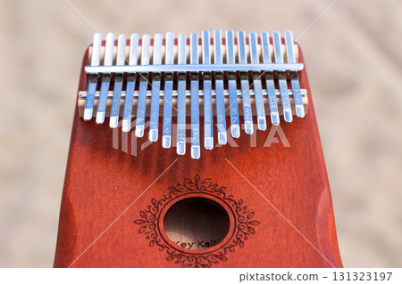 Close-up of wooden kalimba Close-up of wooden kalimba 131323197