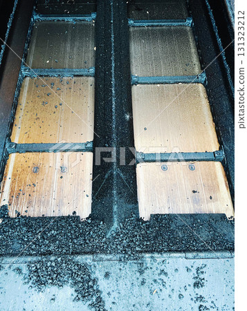 Industrial metal surface with debris Industrial metal surface with debris 131323212