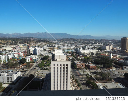 洛杉磯市政廳的景觀 131323213