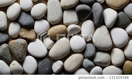 Close-Up of a Cluster of Rocks. Generative AI 131324166