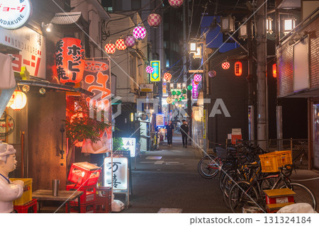 Tokyo: Nakano Station entertainment district and downtown Tokyo at night 131324184