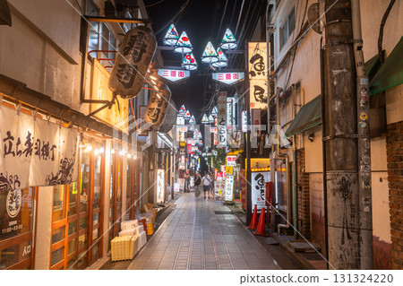 東京：中野車站娛樂區和東京市中心的夜晚 131324220