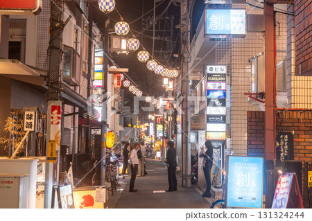 Tokyo: Nakano Station entertainment district and downtown Tokyo at night 131324244